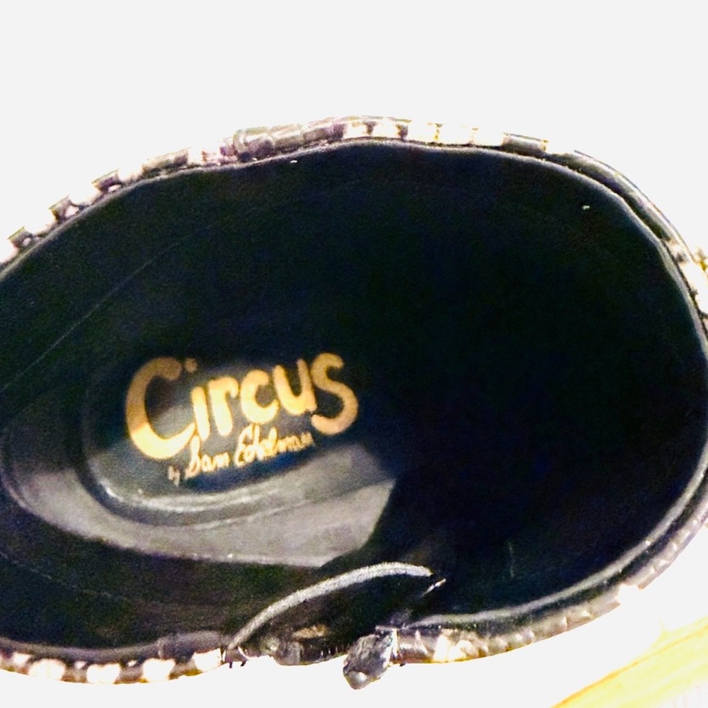 Circus by Sam Edelman Kirby Snakeskin Print Pointed Toe Kitten Heel Booties 8.5 - Picture 7 of 7